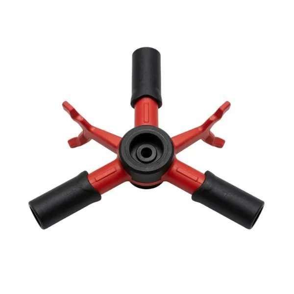 Round 3-Arm Rotary Garden Sprinkler - 360 Rotating Lawn Sprayer