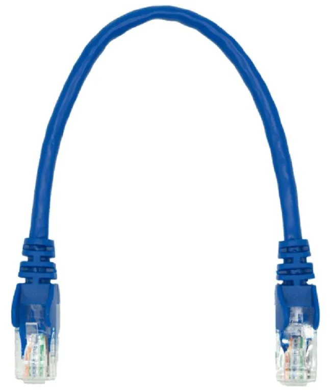 Linkbasic 22cm UTP Cat5e Flylead Blue