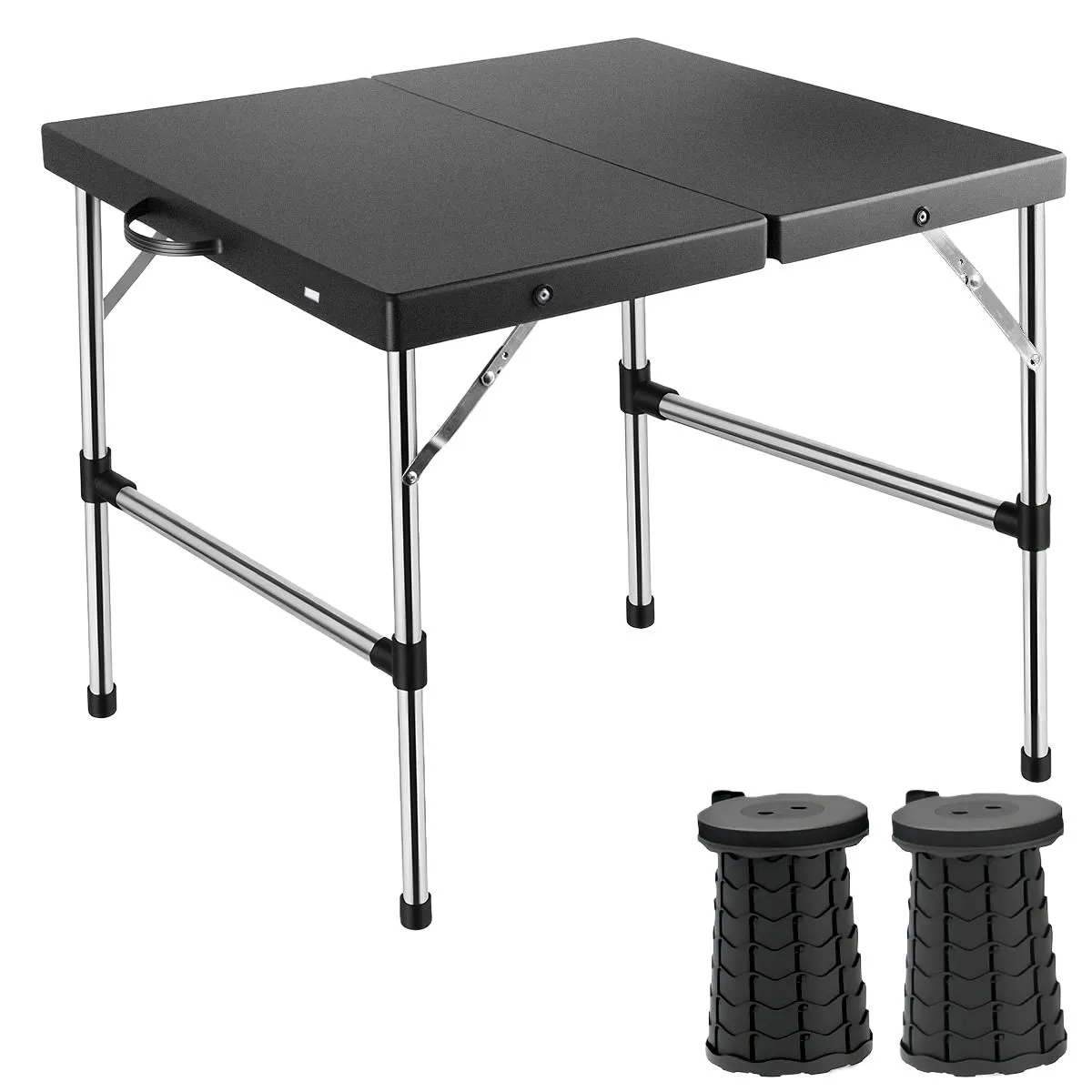 Portable Folding Table and Stool Set - Multifunctional Camping Picnic Table
