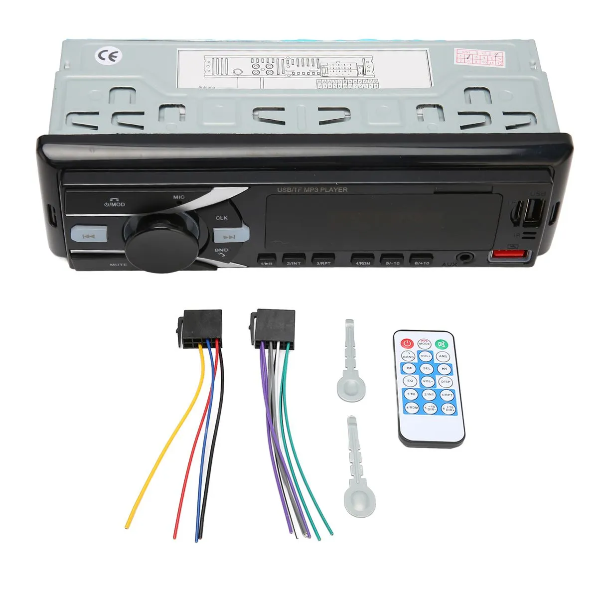 Car MP3 Radio Player Find A Car 7 Colored Lights USB Charging Bluetooth
