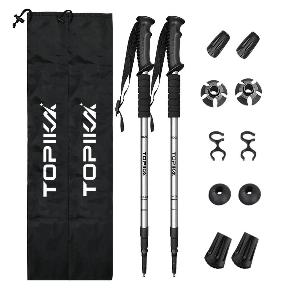 Topika - Hiking Sticks Anti-Shock Trekking & Walking Poles Super Light