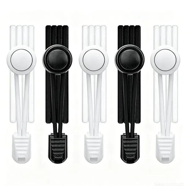 Tieless Elastic Shoelaces Heavy Duty No Tie Shoelaces for Adult 5 Pairs