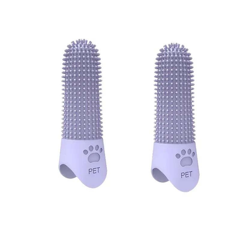 Silicone Pet Finger Toothbrushes | 360 Dental Care for Dogs & Cats