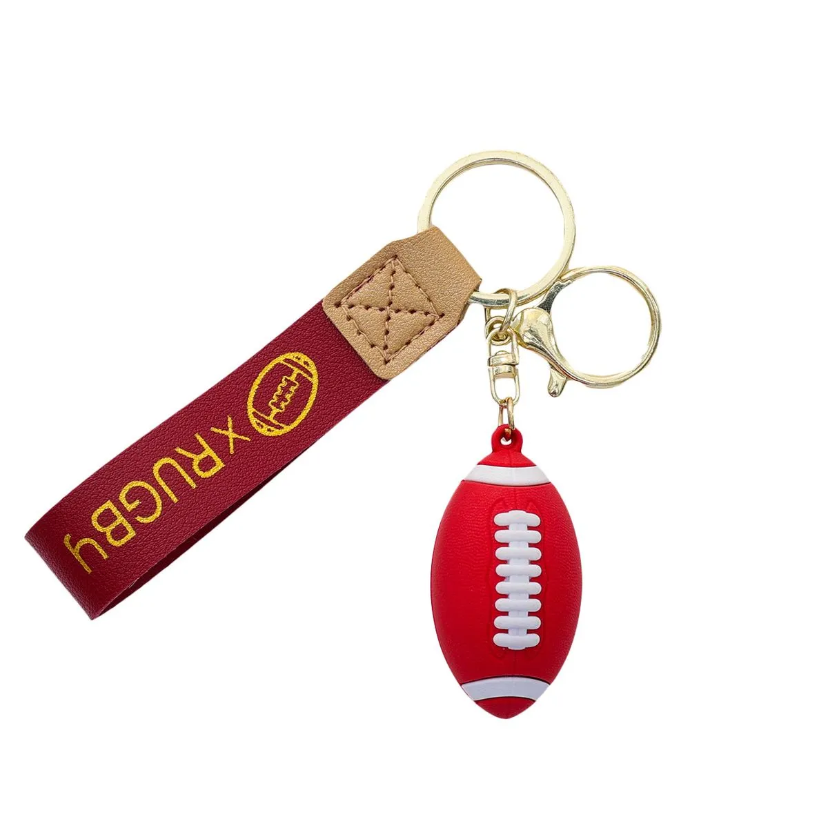 Creative Simulation Rugby Keychain