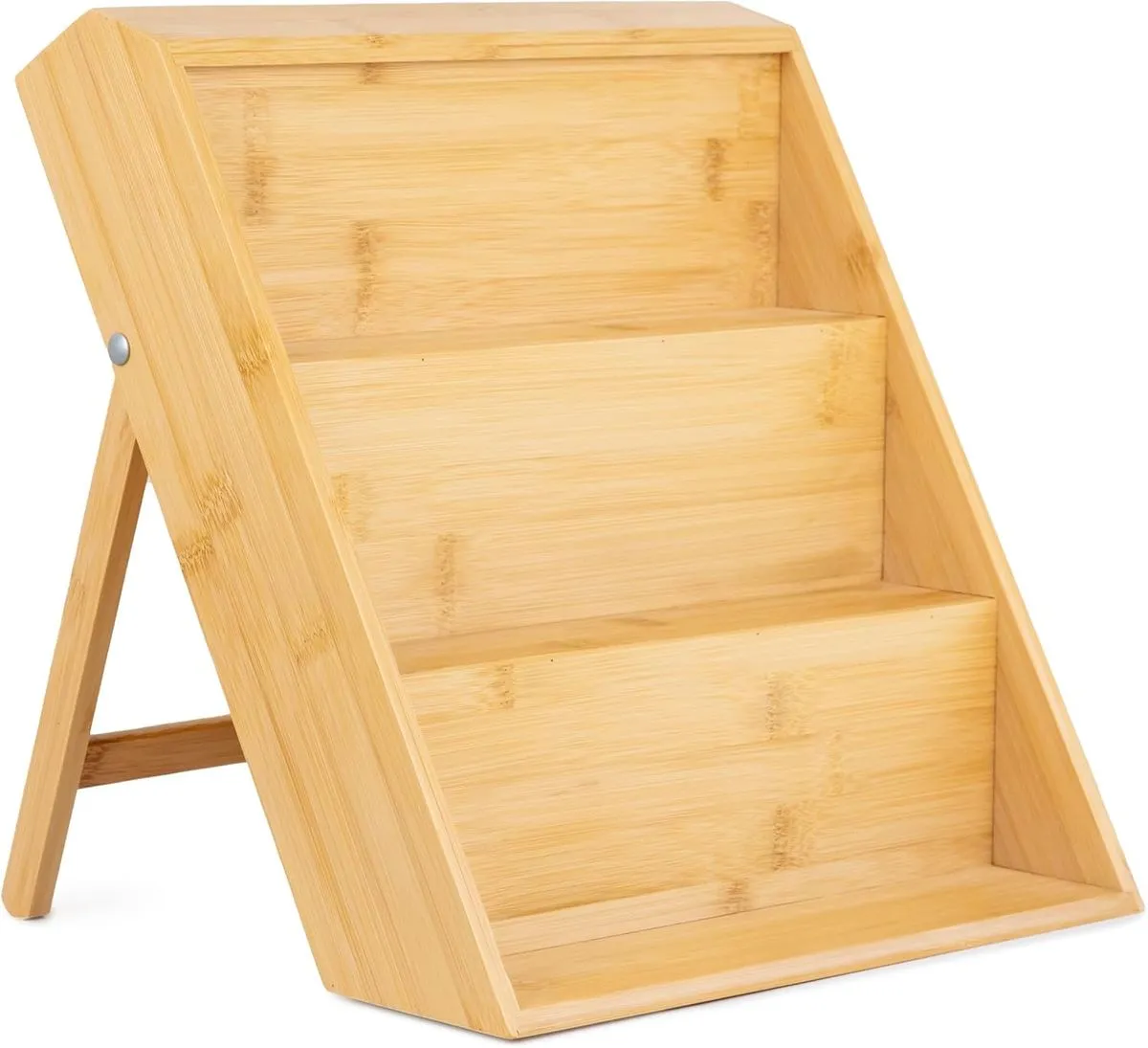 3 Tier Bamboo & Wooden Spice Rack Stand