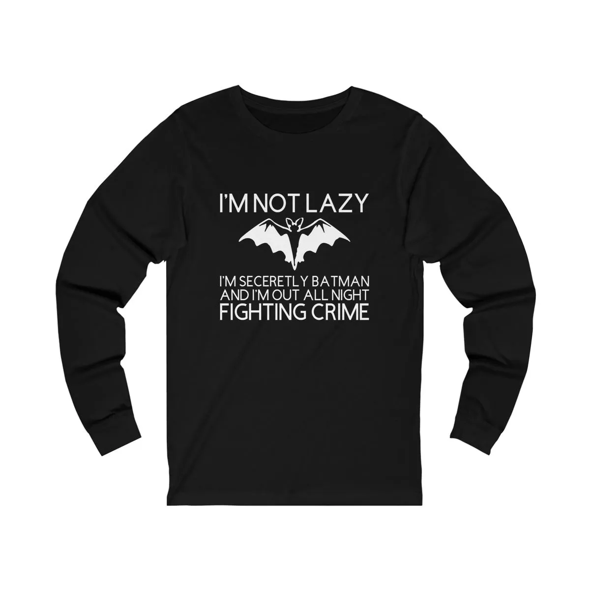 Secretly Batman T-shirt Long Sleeve