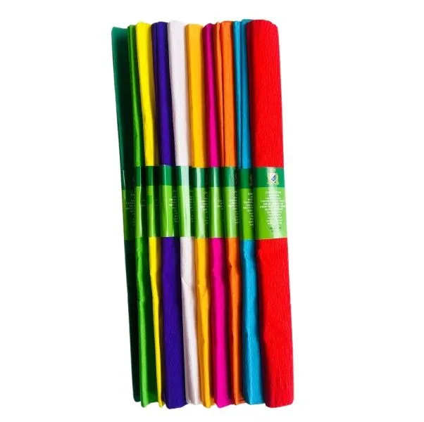 Arts & Crafts Crepe Paper Value Pack (200cm x 50cm ) Pack of 10