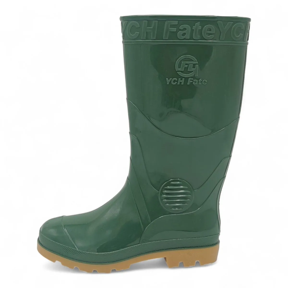 YCH Fate Mid Calf General PVC Gumboots - Green