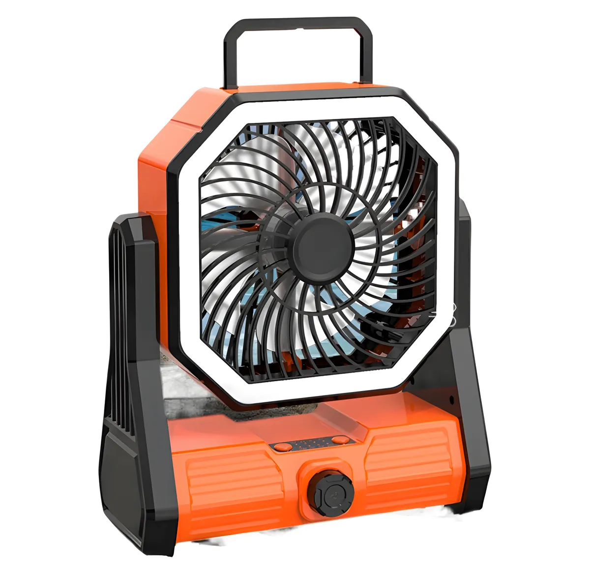 20000mAh Camping Fan With Hook Handle Ceiling Fan with Lights - Orange
