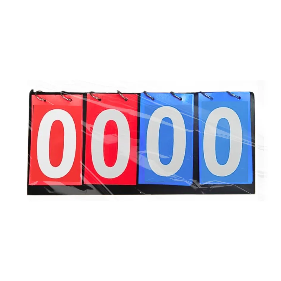36x16.5cm Manual 4-Digit Flip Sport Scoreboard for Games & Matches