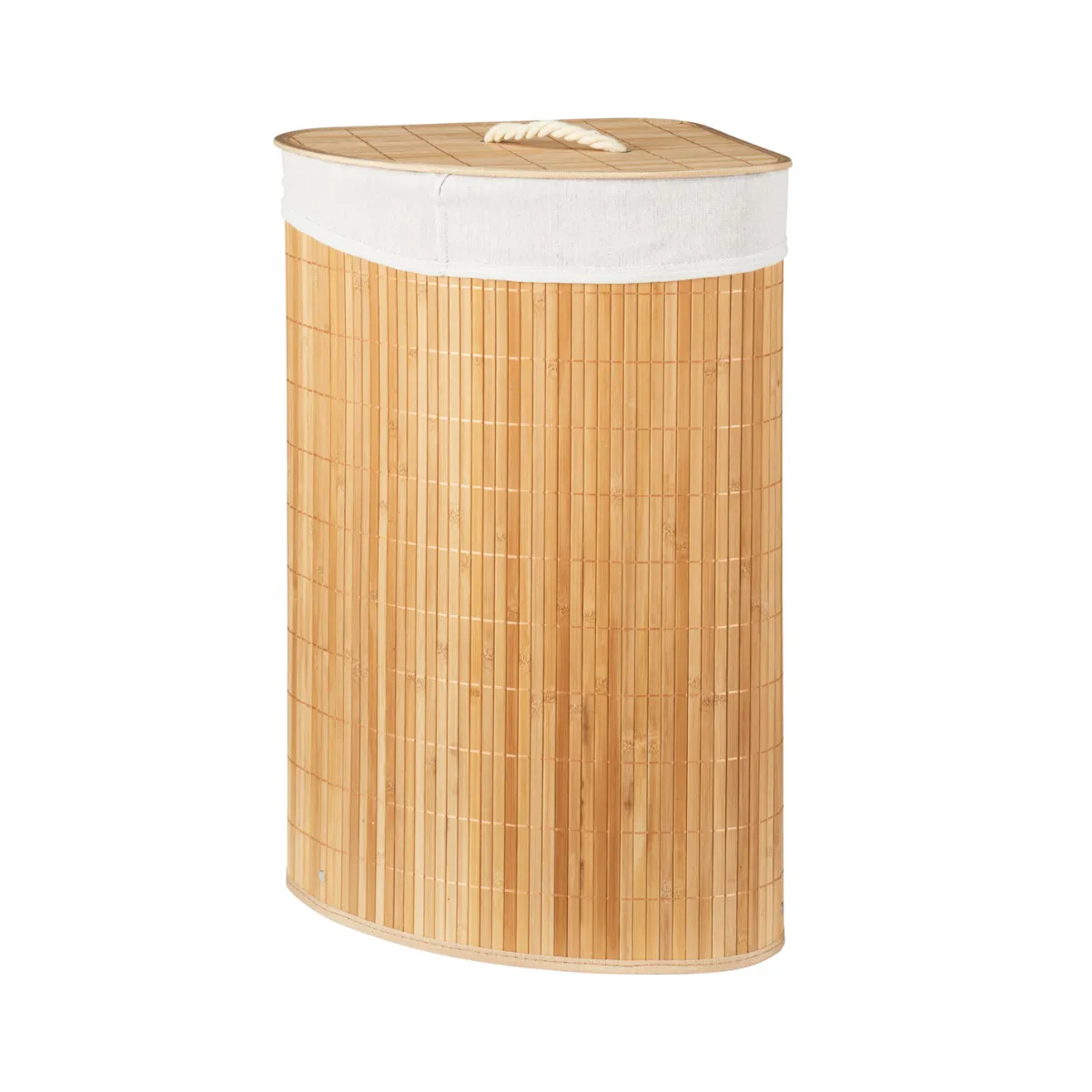 Laundry Basket - Bamboo Triangle - 35x35x60cm