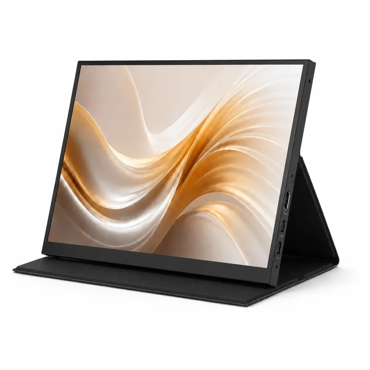 16 Inch Portable Monitor 1080P USB-C HDMI External Display - Black
