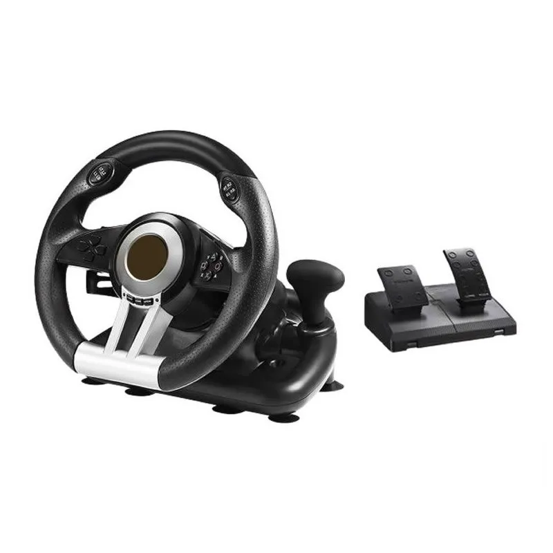 USB Game Racing Steering Wheel With Pedals And Gear Controller