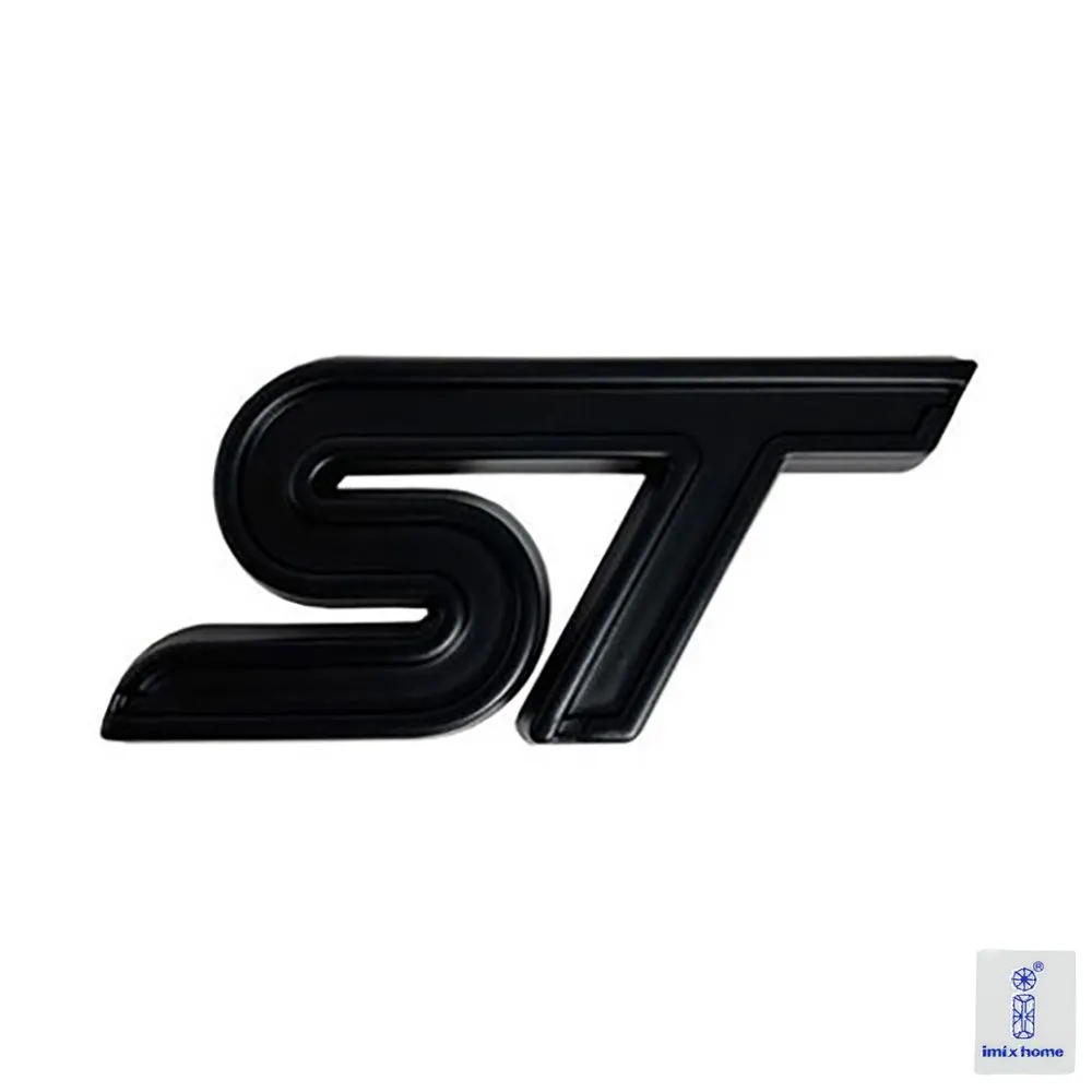 Ford ST Alloy Badge - Front Grille or Boot Emblem 8cm - Black