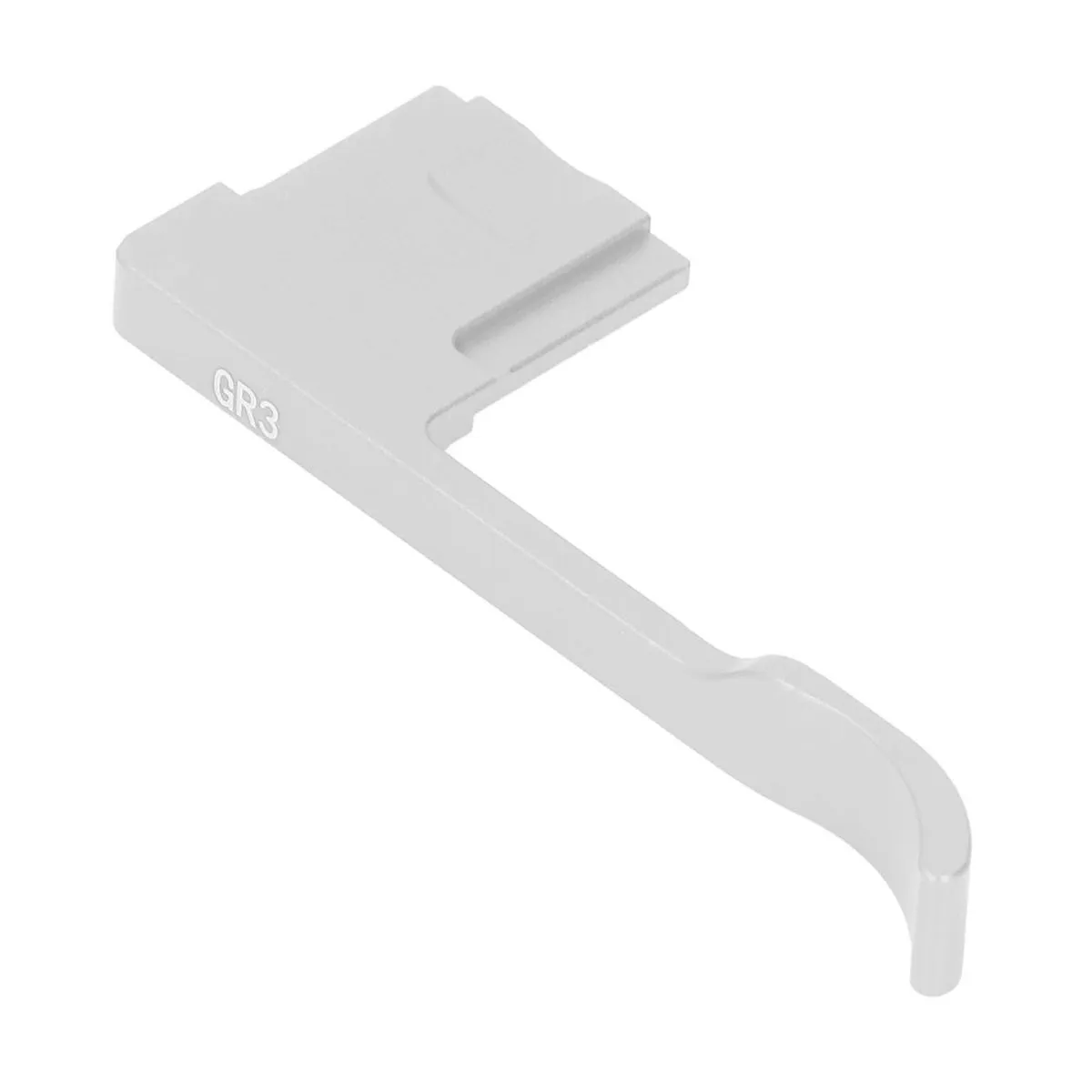 Metal Thumb Grip Compatible with GR III & IIIX, Silver Hot Shoe Rest