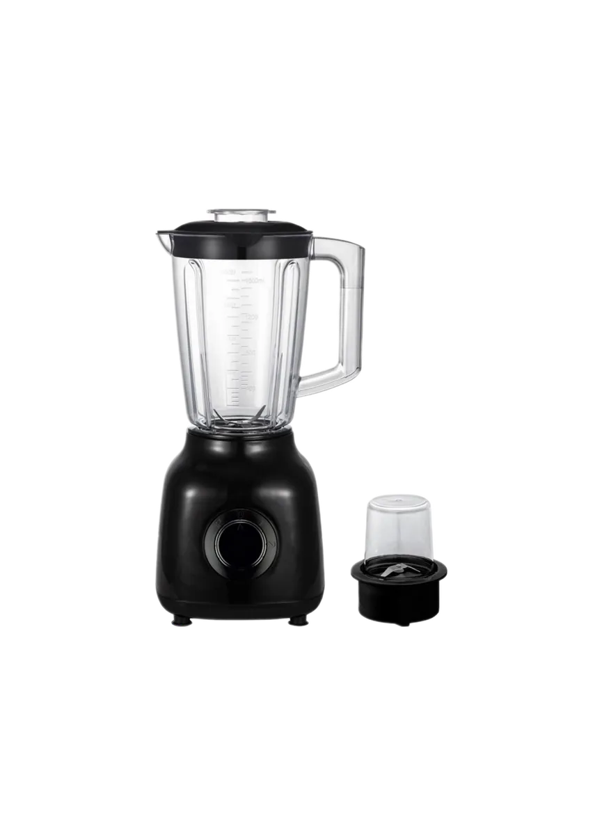 Royal Homeware 1.6l Plastic Jug Blender & Grinder - 2 in 1 - 600w - Black