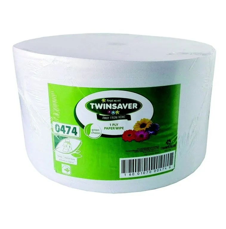 Twinsaver - 1Ply - Jumbo Tissue Roll - 210mmx1500m