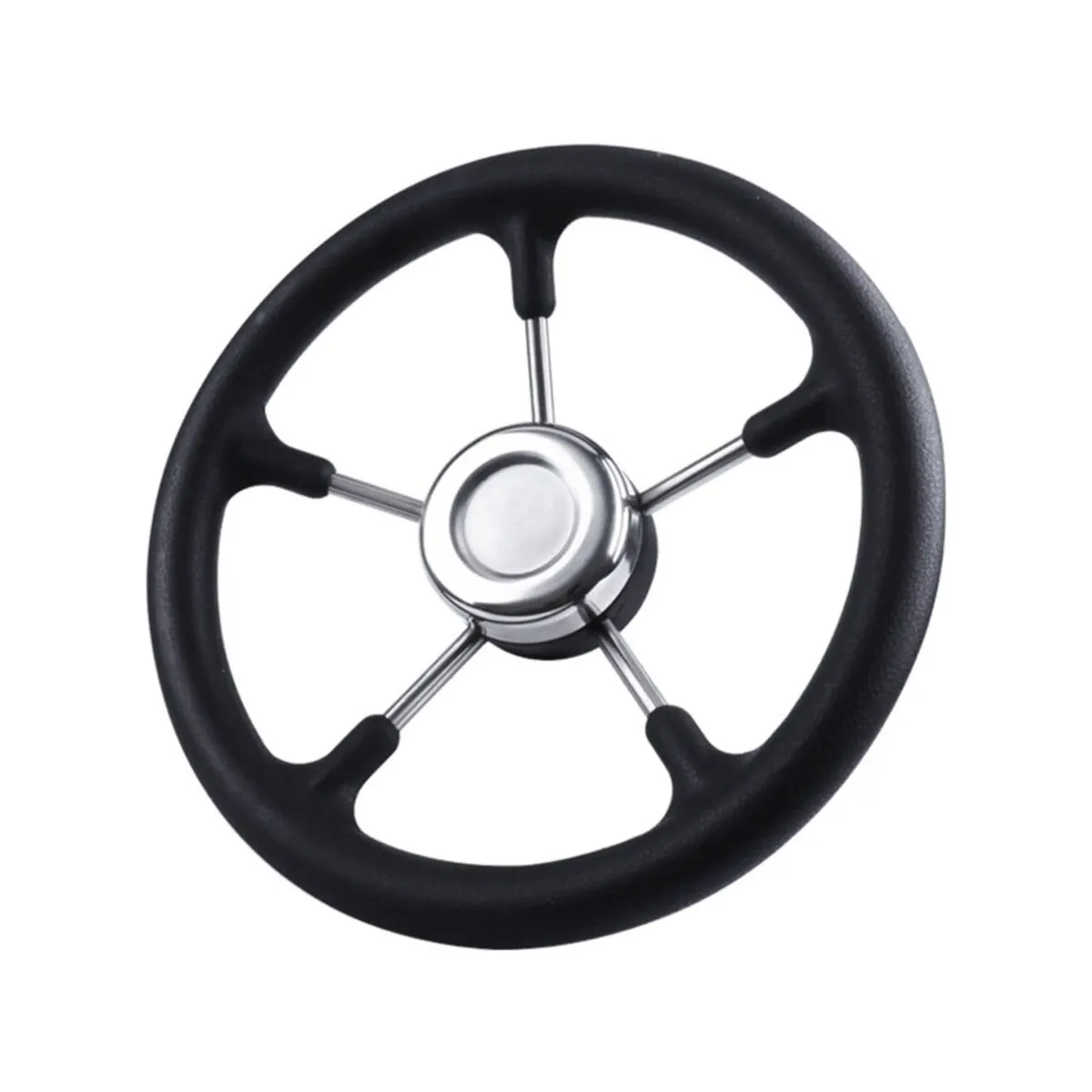 Stainless Steel Marine Steering Wheel with Foam Grip #1