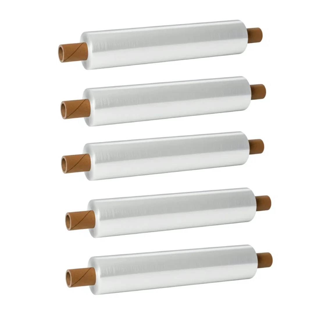 Plastic Stretchable Wrapping Roll - Clear 200m (Pack of 5)