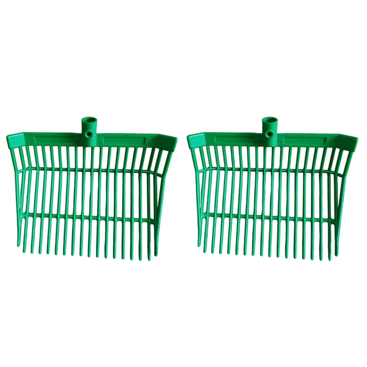 Manure Fork Replacement Head, Pitchfork Head, green,2Pieces