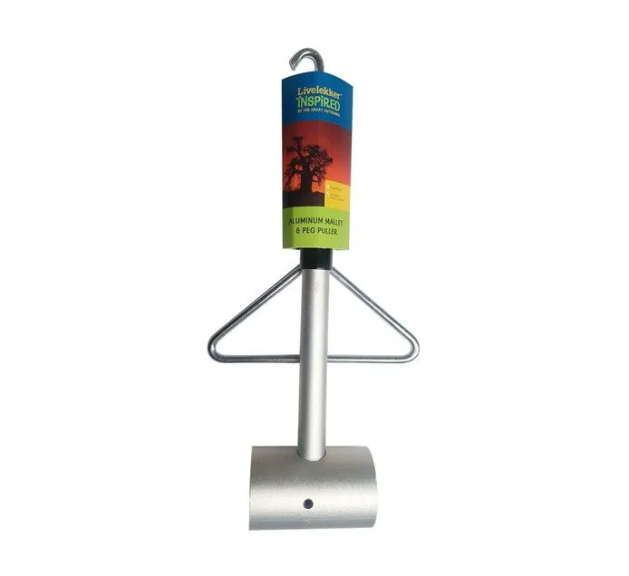 LIVELEKKER Aluminium Mallet & Peg Puller