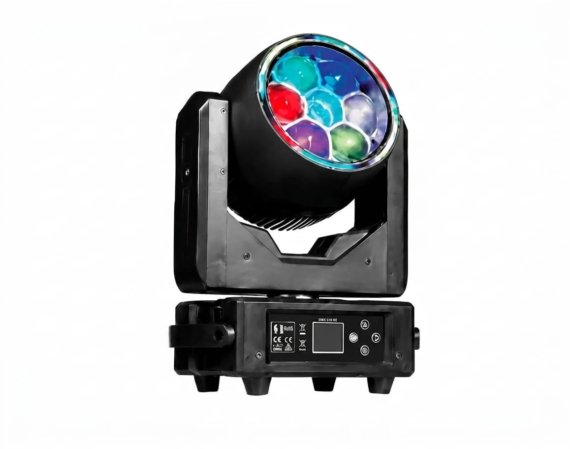 7-Led 40W Moving Head Party Light & Stage Effect Fixture