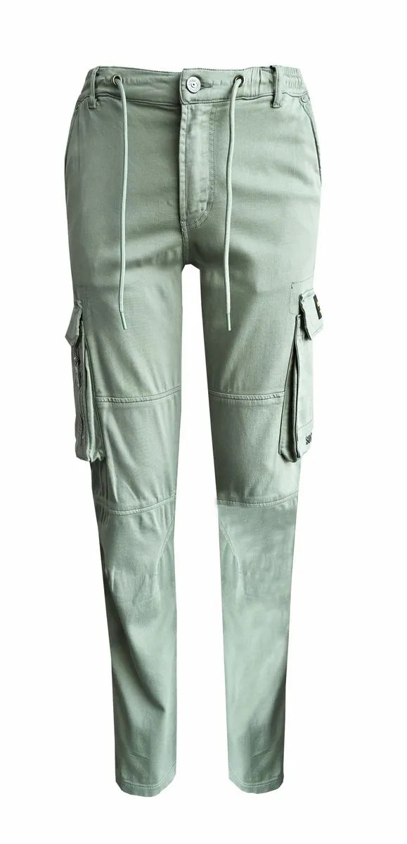 Soviet Eryk Mens Knitted Jogger - Light Sage