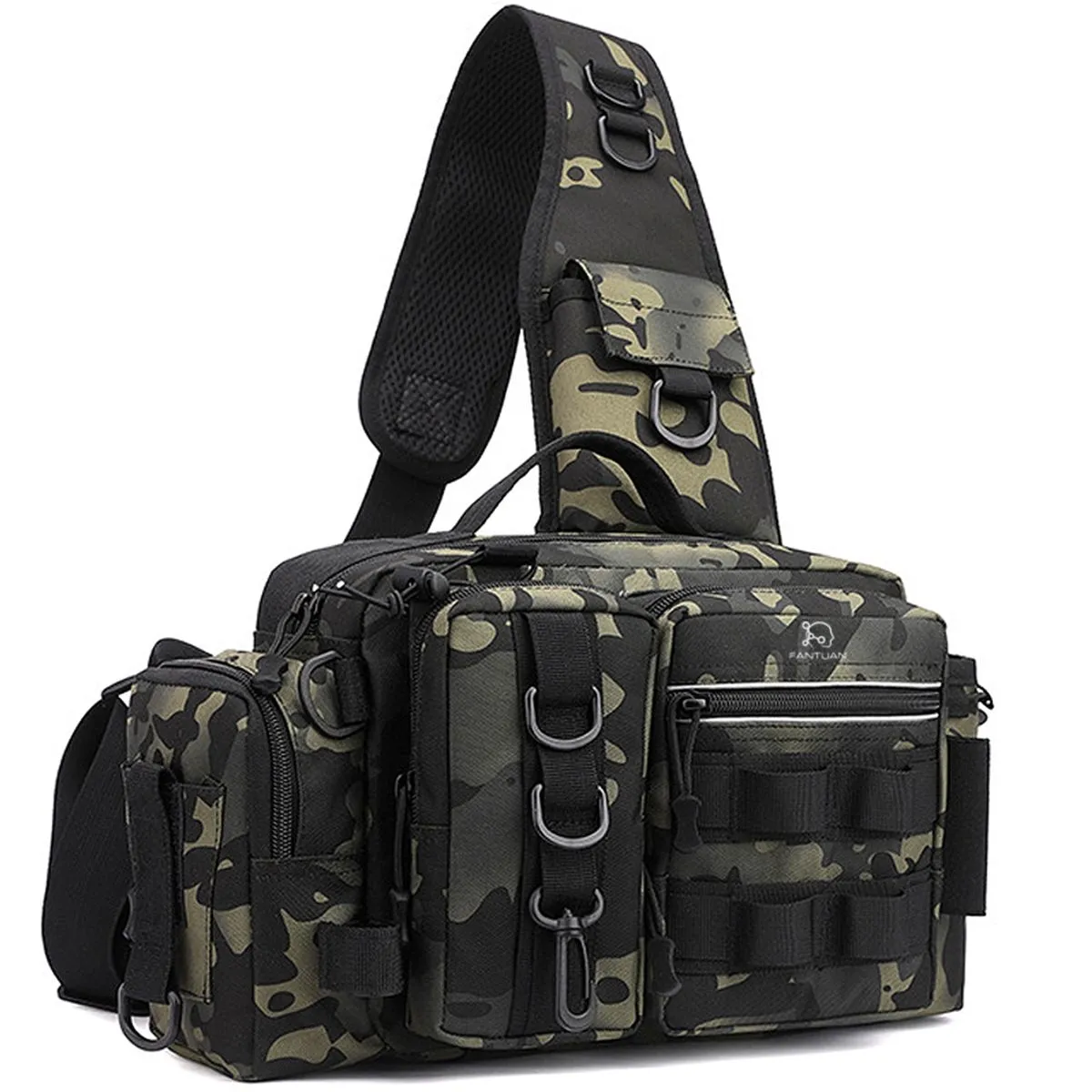 FANTUAN Fishing Tackle Gear Bag Waterproof Fishing Rod Tool Storage Bag