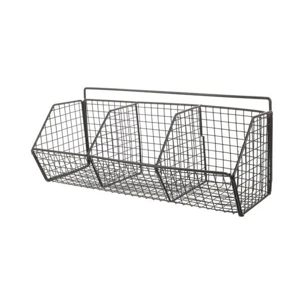 Black Metal Storage Basket