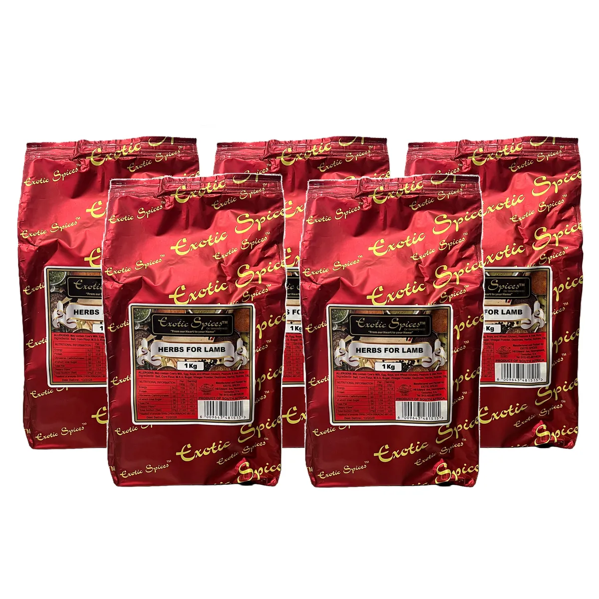 Exotic Spices Herbs For Lamb 1kg - 5 pack