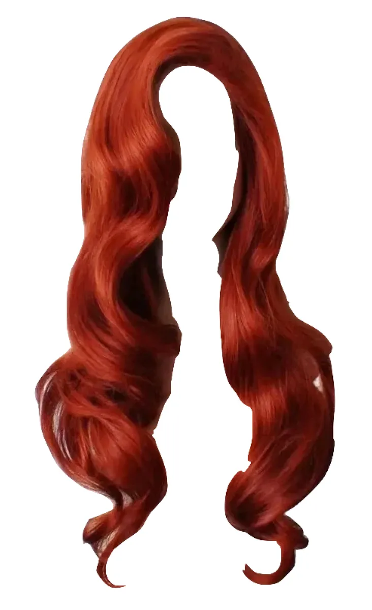 Party Dress Up Cosplay Heat Resistant Wig - Copper Red - 65cm