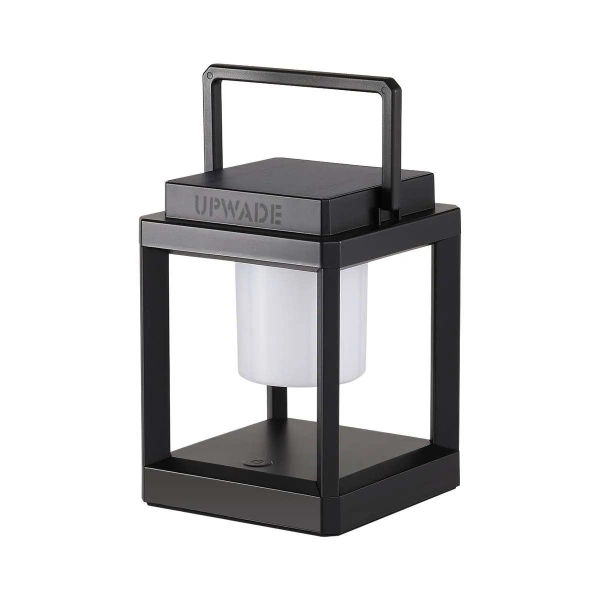 Solar USB Dual Charging Camping Lantern - 330LM Touch LED Tent Light IP44 - Black