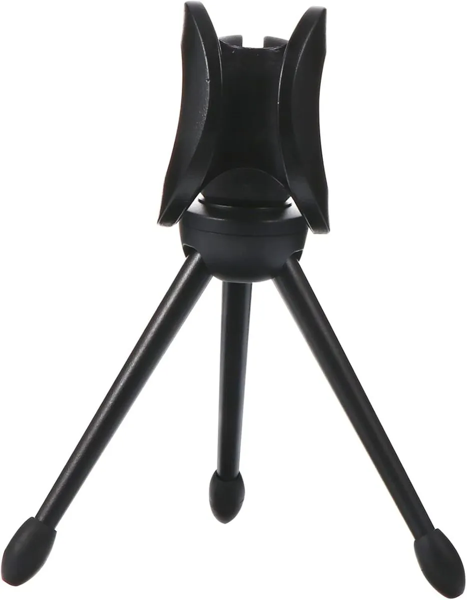 Folding Desktop Mic Table Tripod Sturdy Plastic for Gaming Streaming Meeti