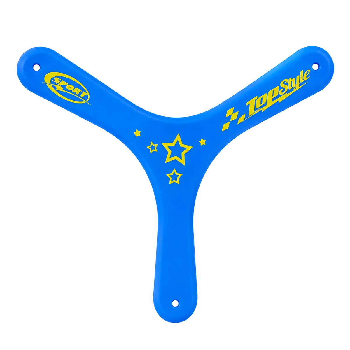 Kids Sports Boomerang Toy - Soft Plastic Returning Outdoor Game - Blue