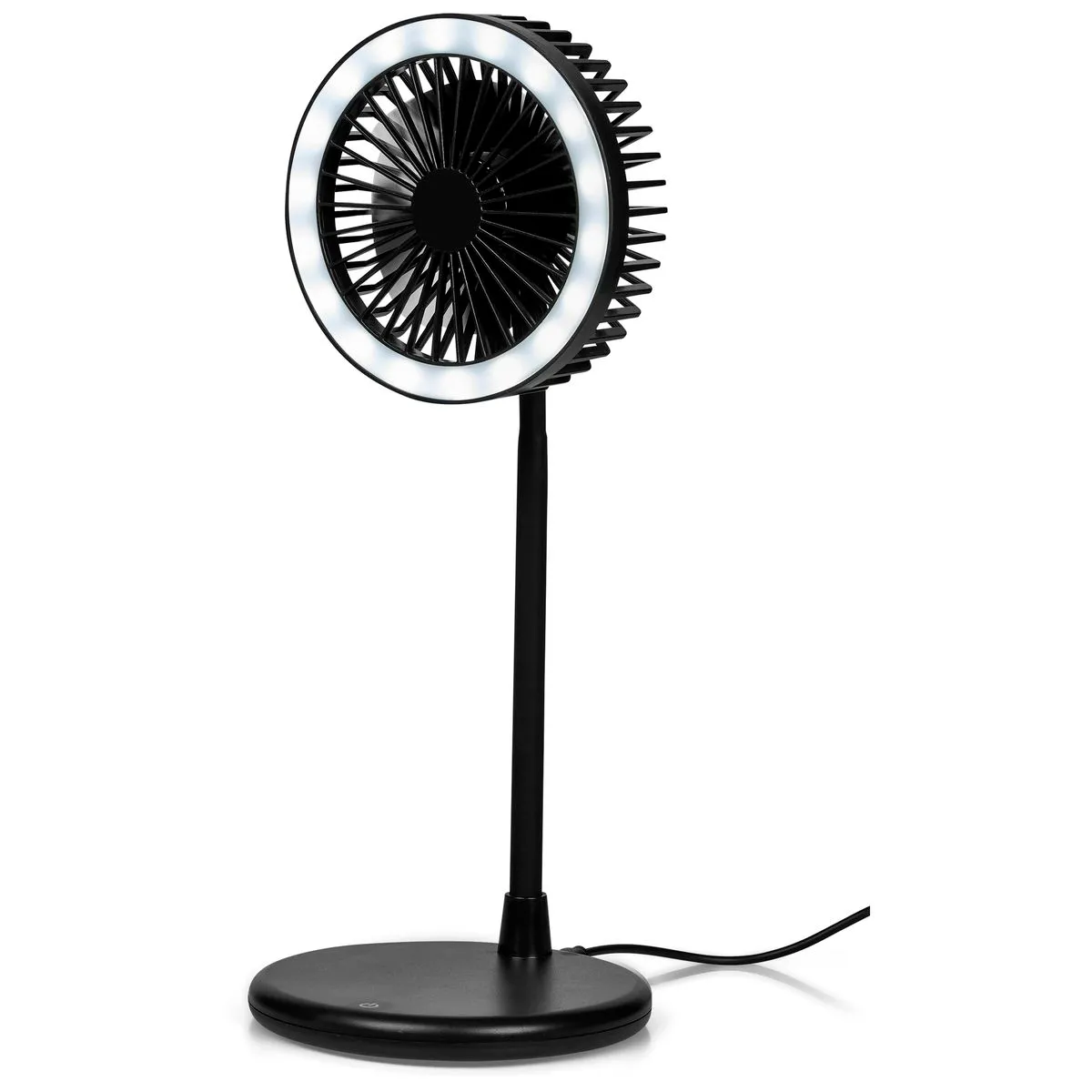 Light Breeze Led Ring Light Desk Fan