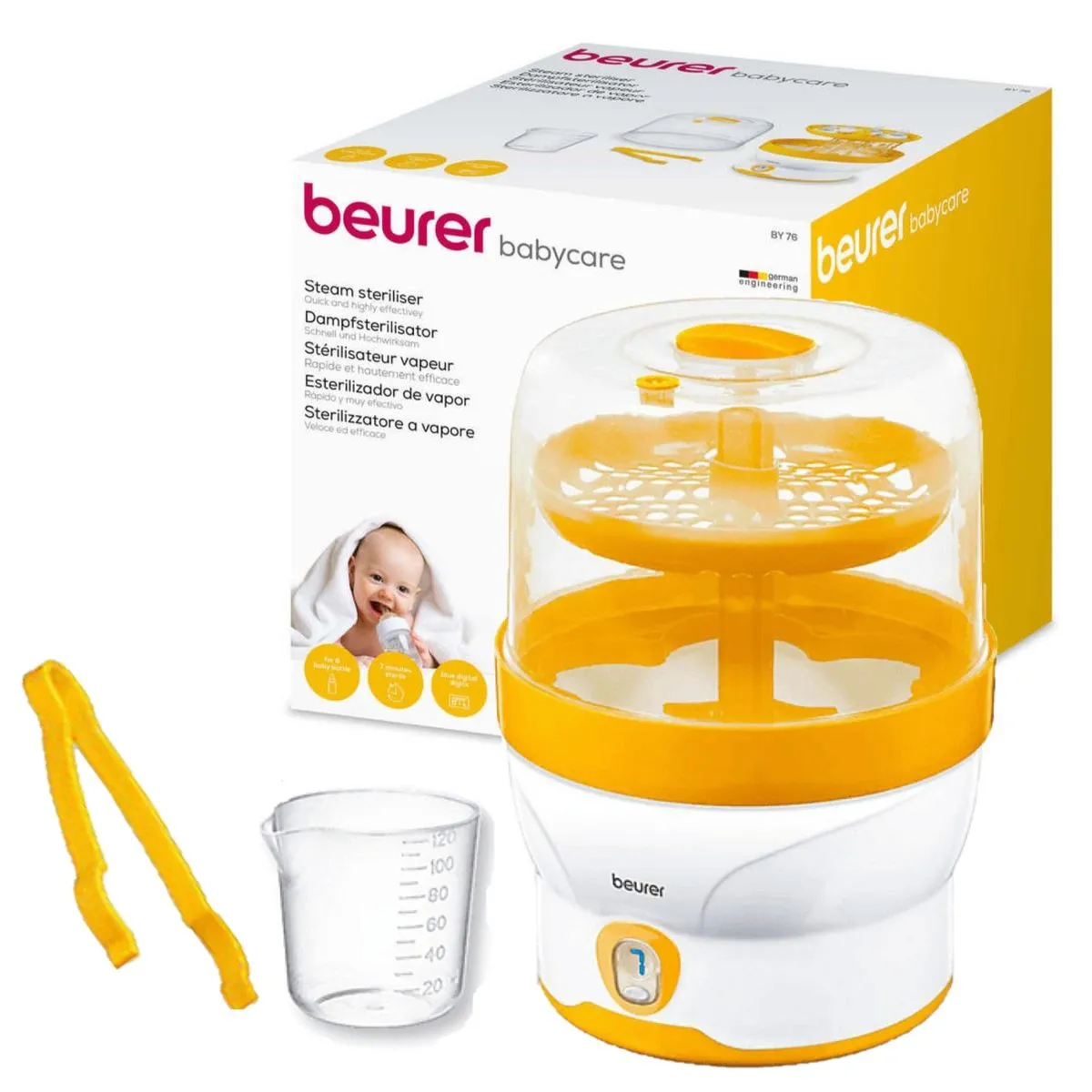 Beurer Germany Steam Steriliser BY 76 Sterilises Baby Bottles & Accessories