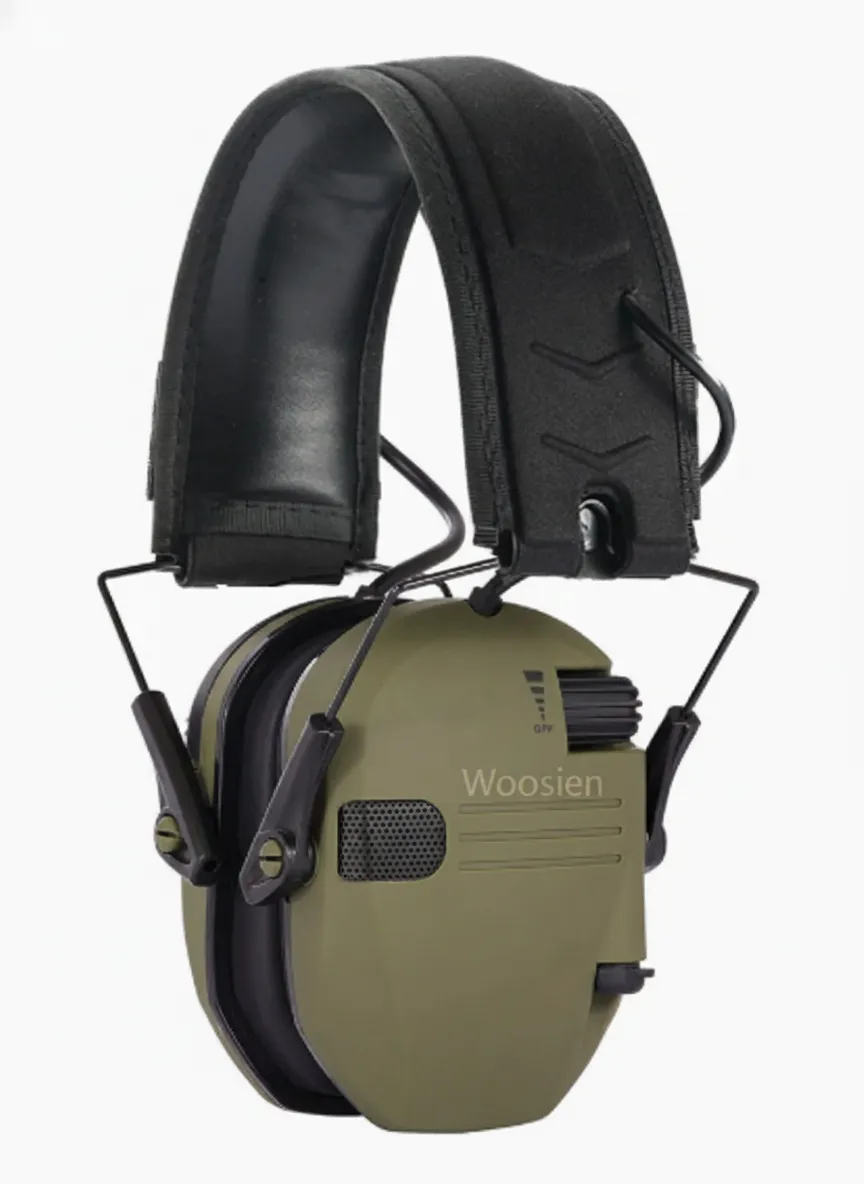 Woosien Electronic Shooting Earmuffs - Green
