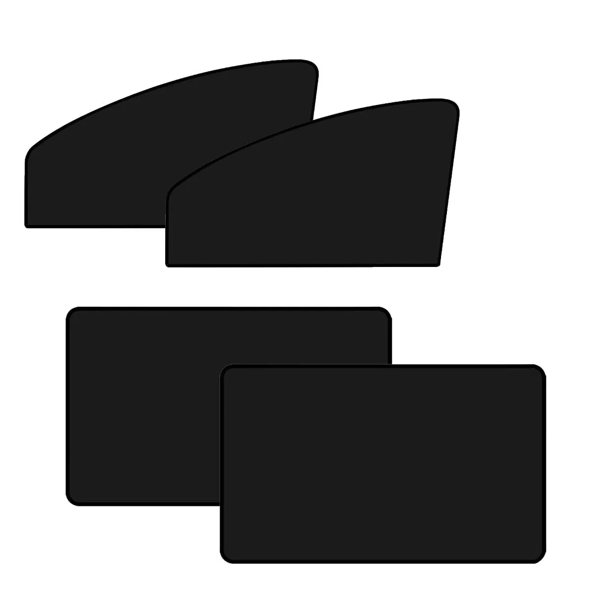 Car Window Shades, 4Pcs Magnetic Blackout Sun Shade Blinds For Side Windows
