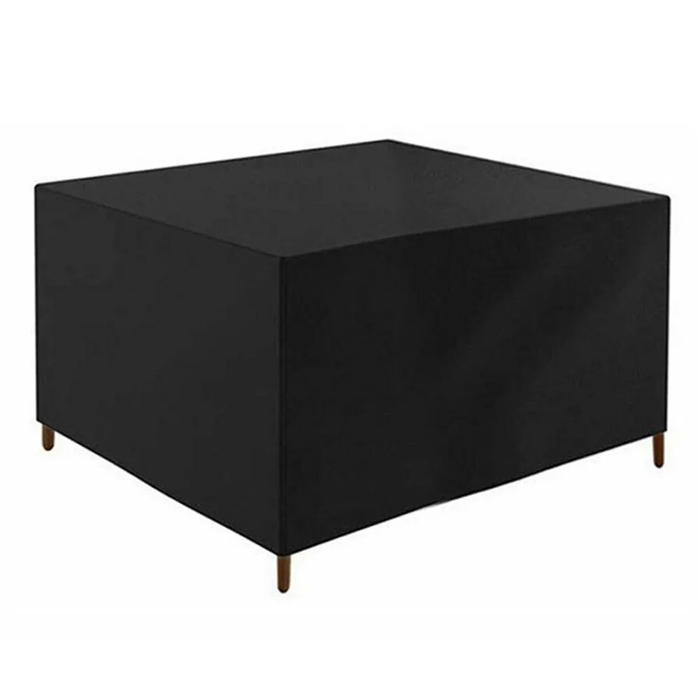 Outdoor Furniture Covers Black Polyester Waterproof