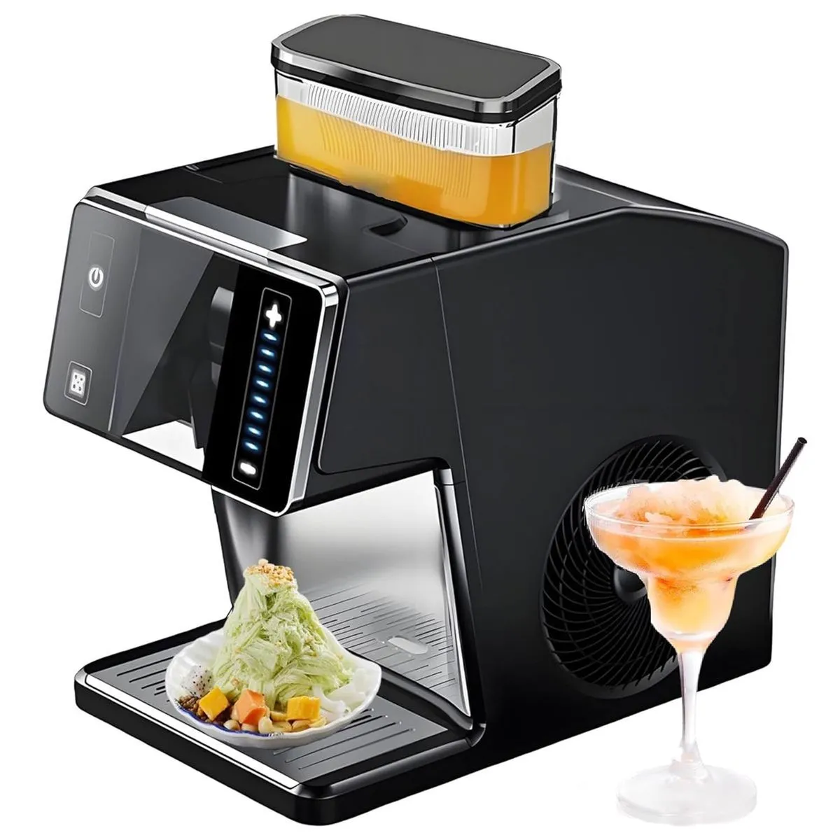 Snowflake Ice Maker Shaved Ice Machine with Rapid Cooling Self-Cleaning
