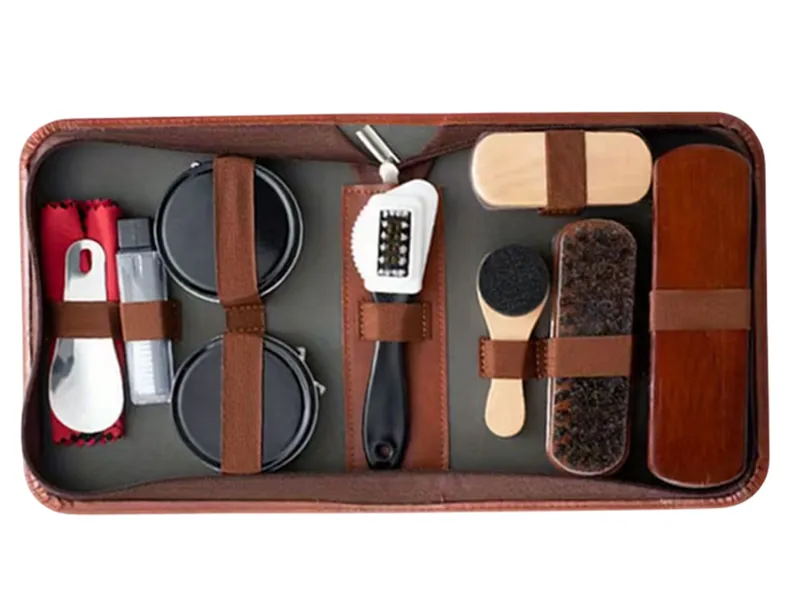 Premium Leather Shoe Care & Shine Kit