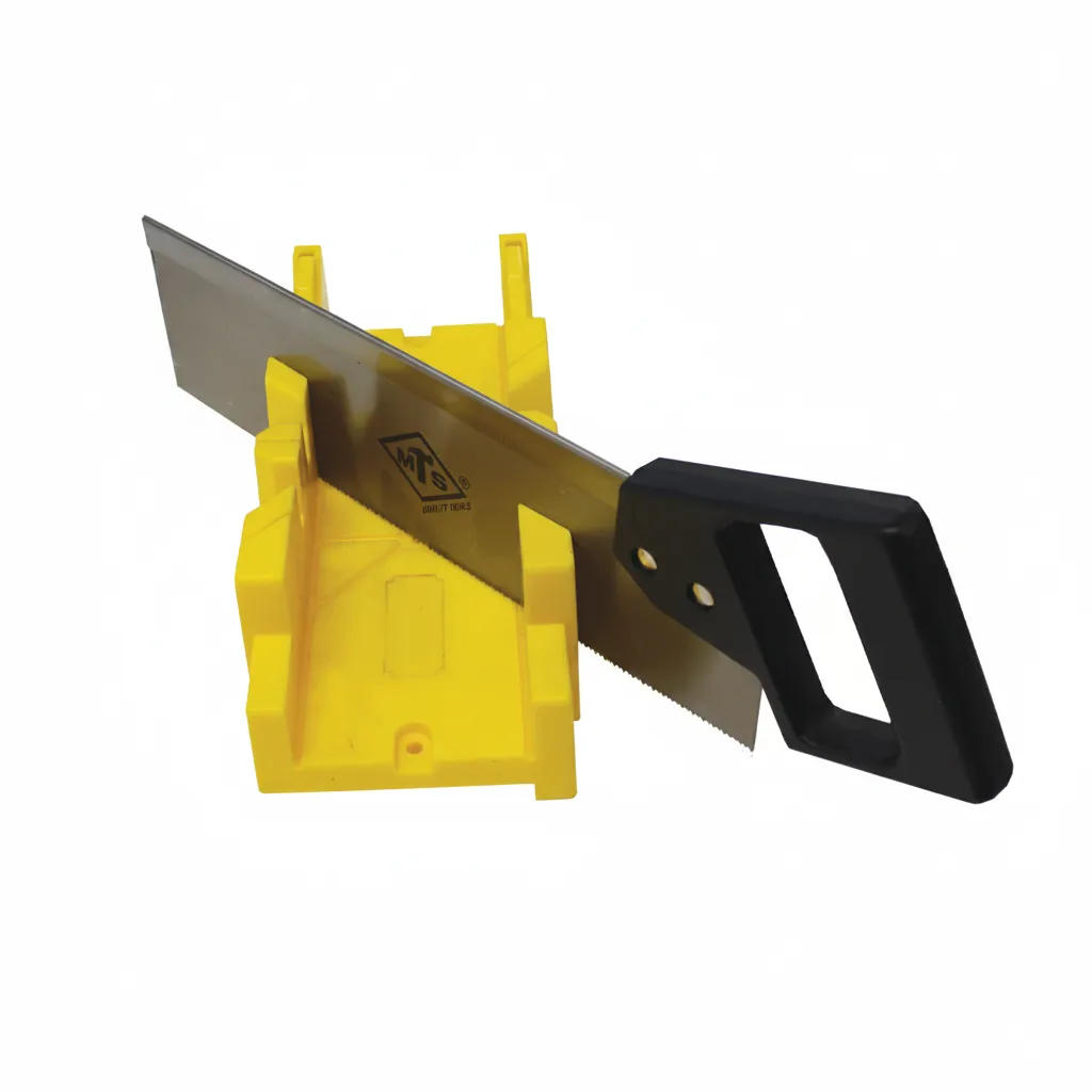 MTS - Plastic Mitre Box with Backsaw for Precision Wood Cutting