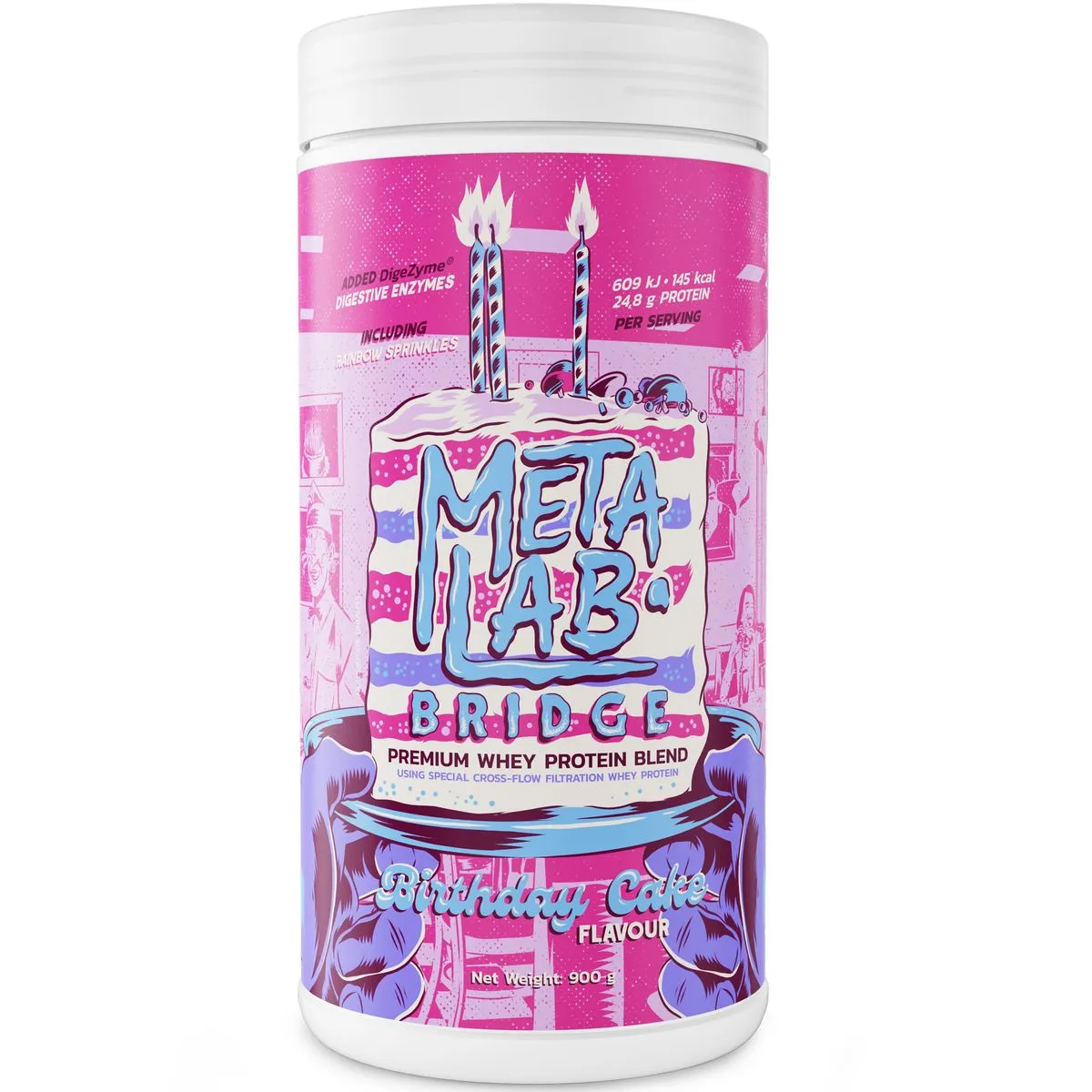 METALAB Bridge Premium Whey Protein Blend (900g) - Birthday Cake