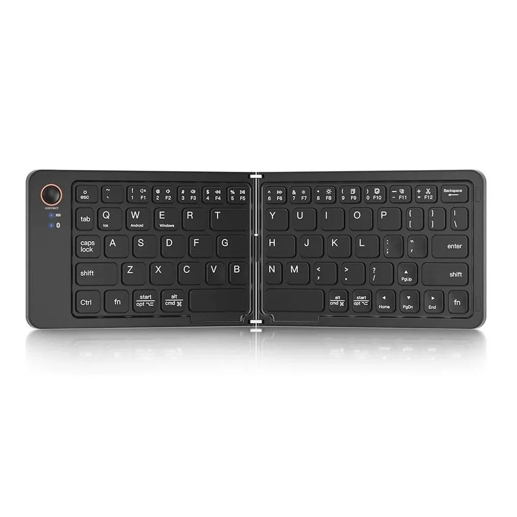 Mini Foldable Wireless Bluetooth Keyboard - Portable Multi-Device Keyboard