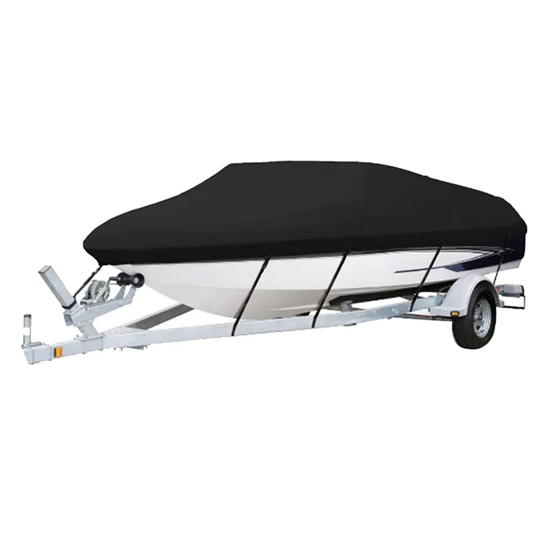 Yacht Boat Cover 11-13Ft Boat Cover Anti-Uv Waterproof Heavy Duty