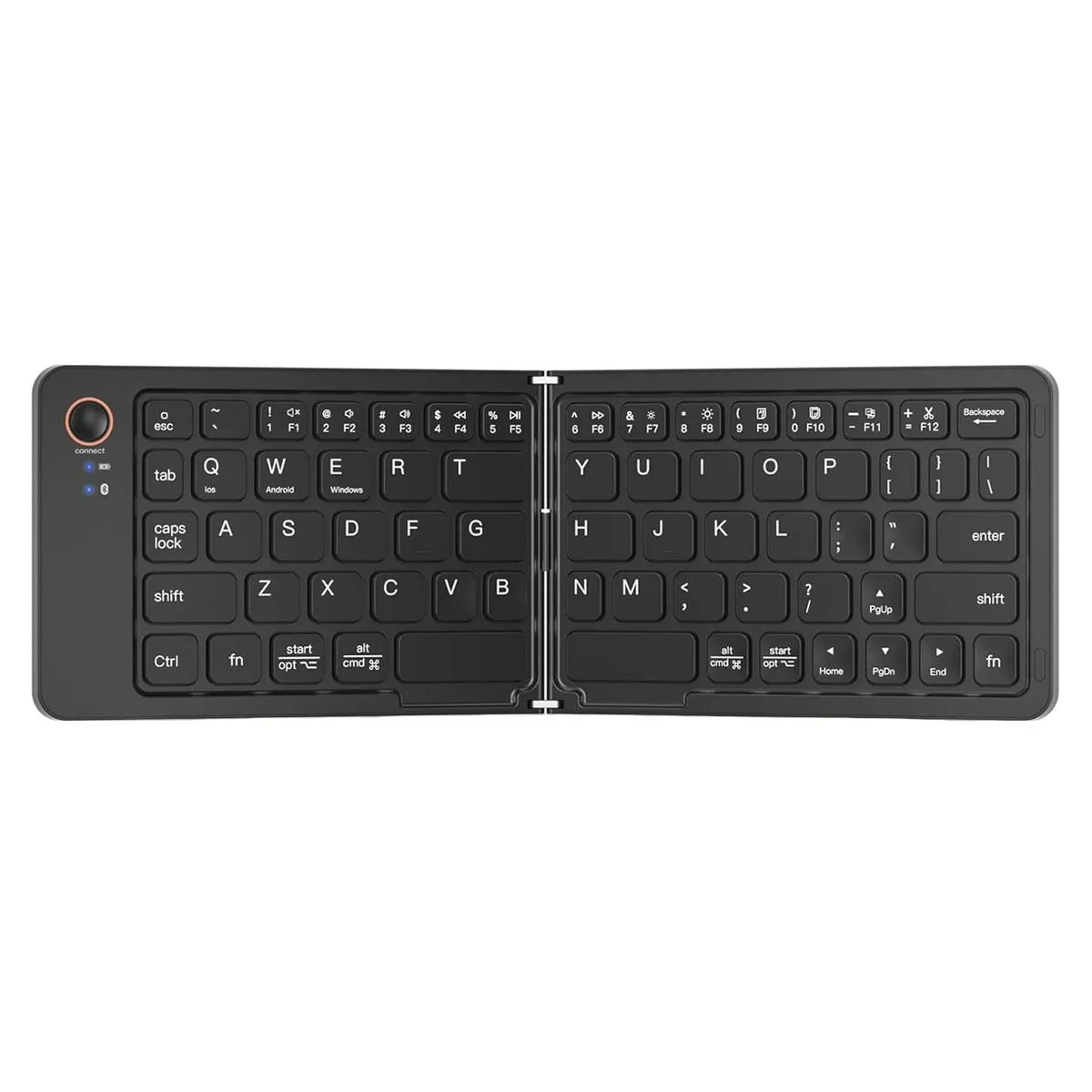 Mini Foldable Bluetooth Keyboard Compatible with iOS, Mac, Android, Windows