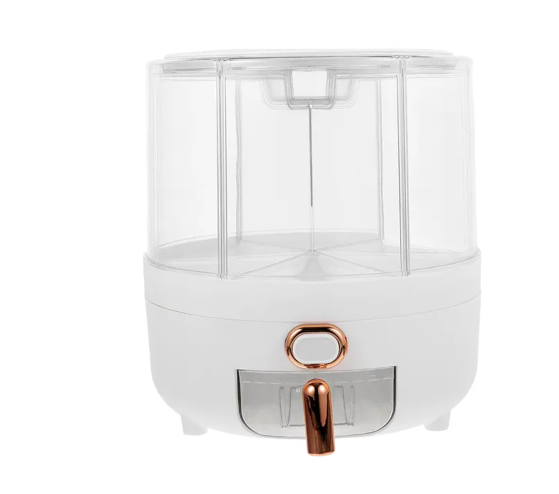 Large 360 Rotatable Rice, Pasta and Grain Dispenser Cereal Storage Container
