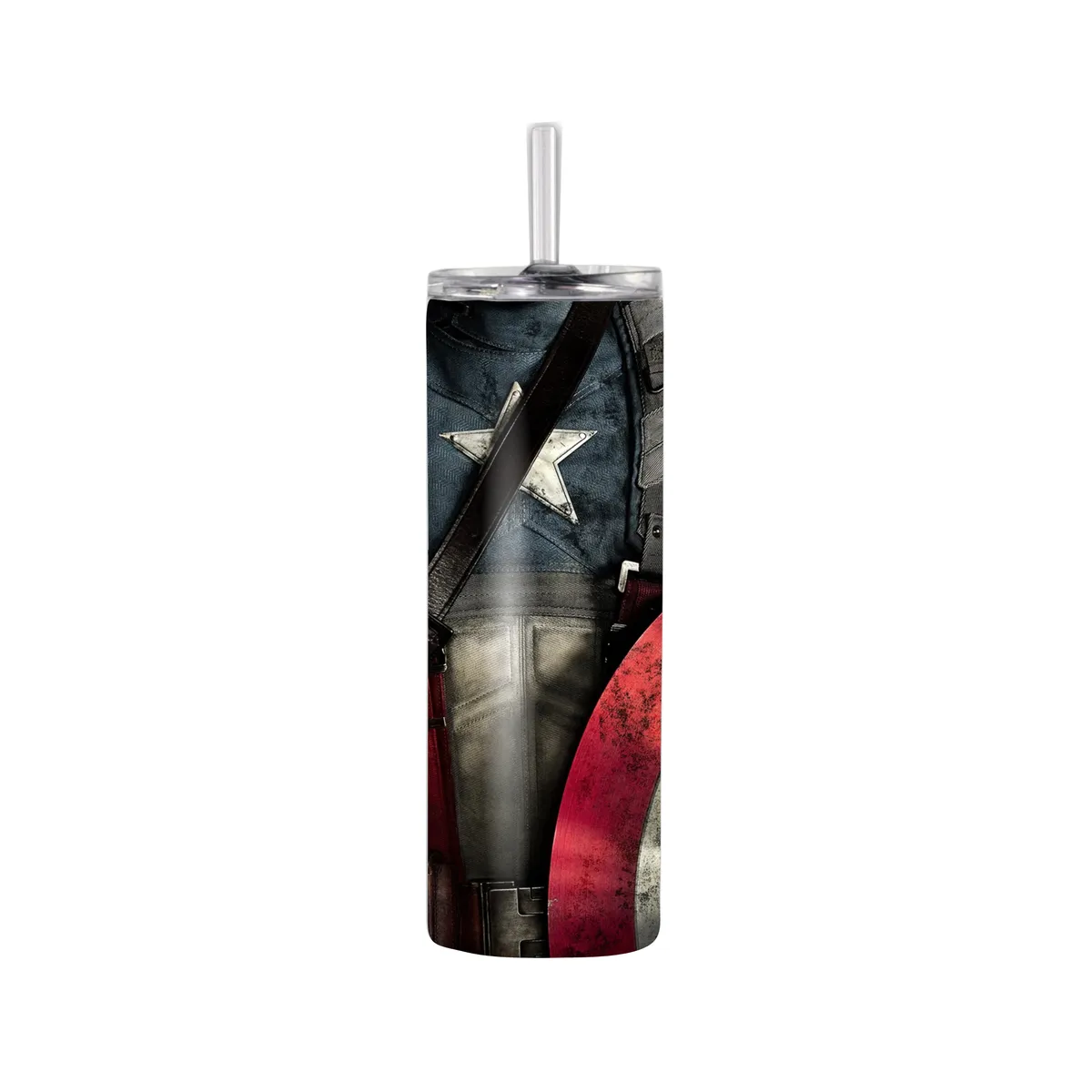 Cpt America Themed 20oz Stainless Steel Tumbler