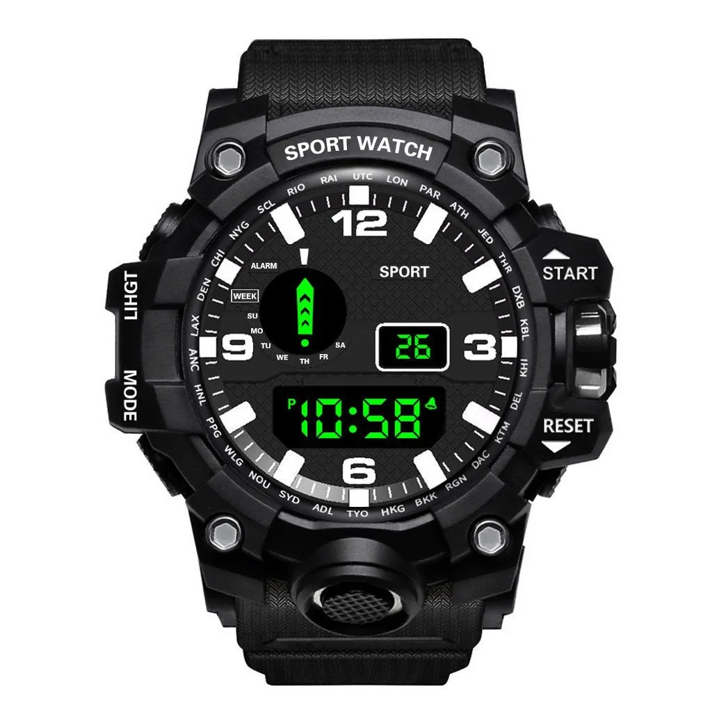 Waterproof Night Light Sports Watch