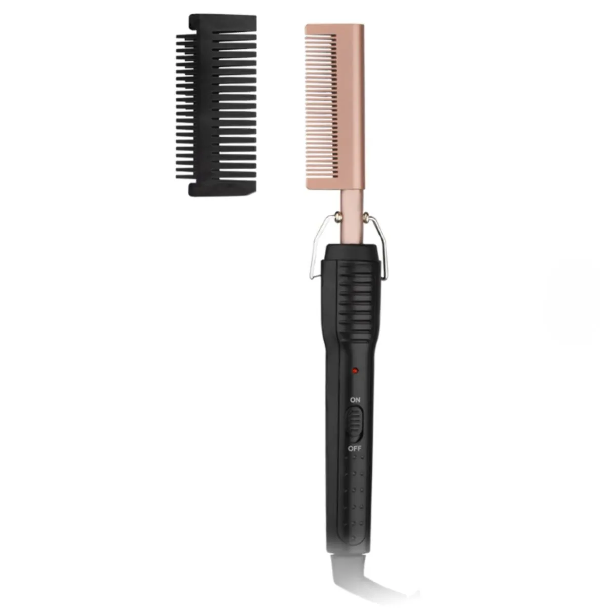 Hair Straightener Brush 55W PTC Fast Heating 365 F Negative Ion Care
